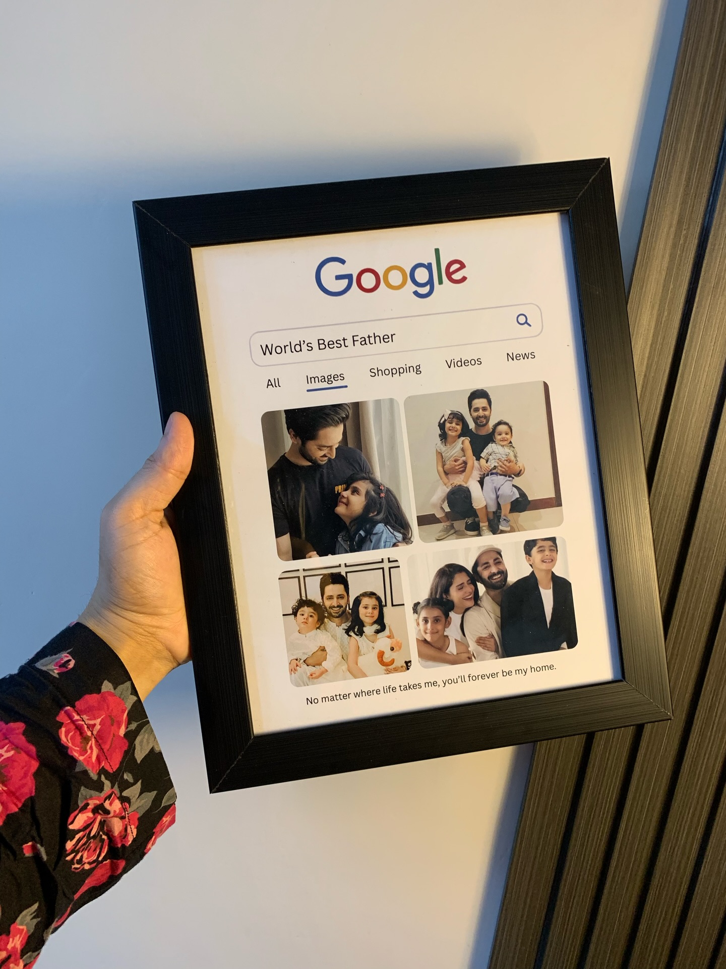 Personalized Father’s Day Photo Frame – A4 Size