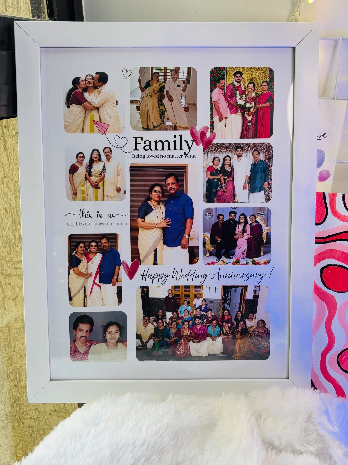 Personalized Parents Anniversary Photo Frame – A4 Size