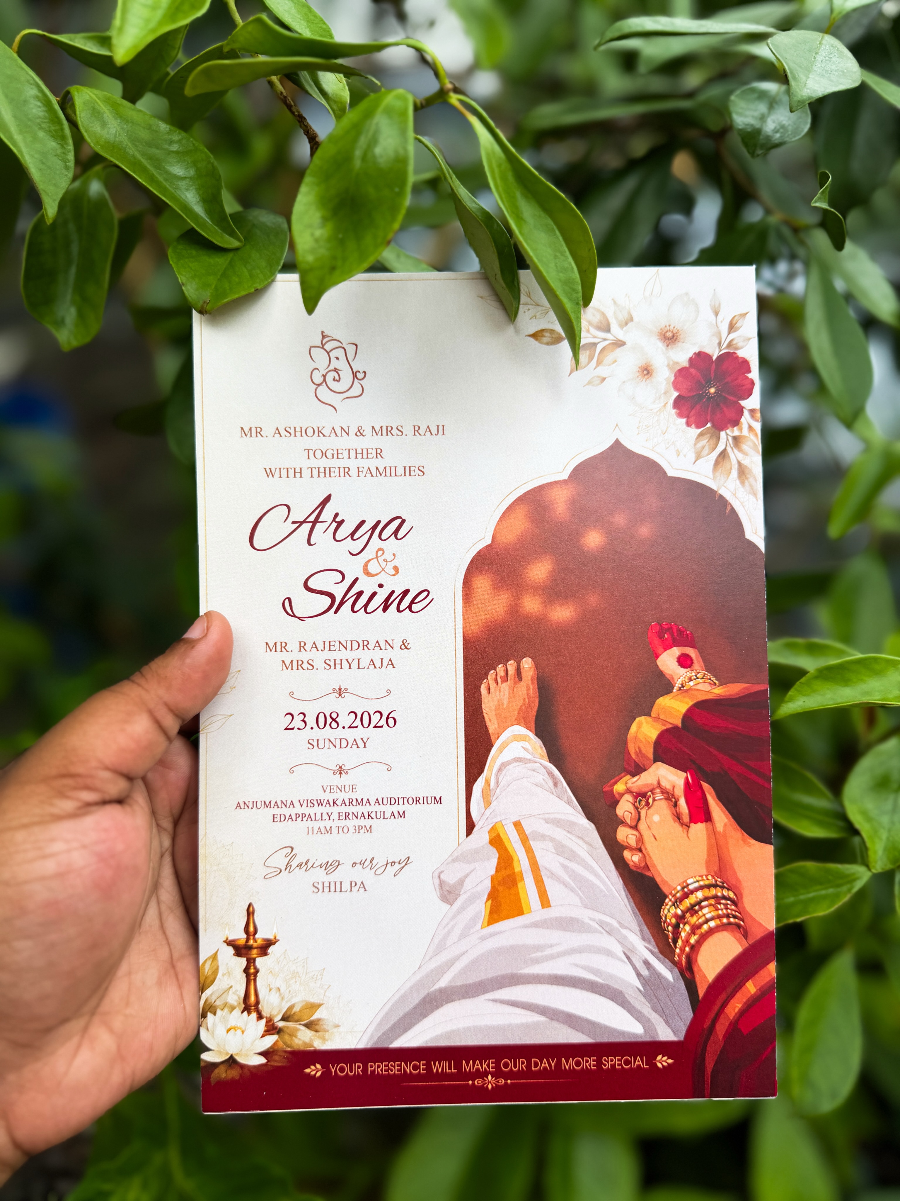 Elegant Traditional Wedding Invitation Card