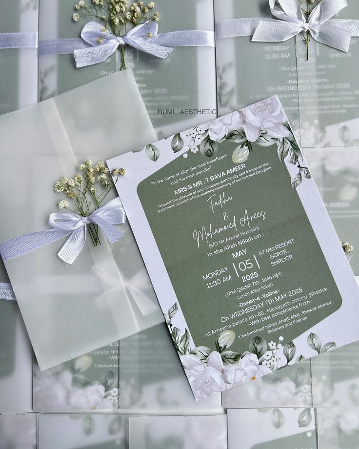 Asthetic Invitations